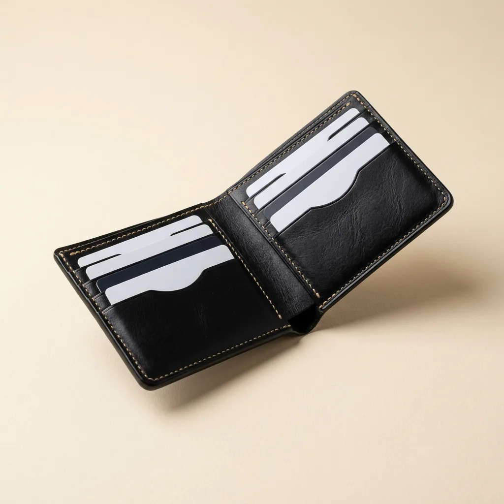 Portfel bifold — Czarna
