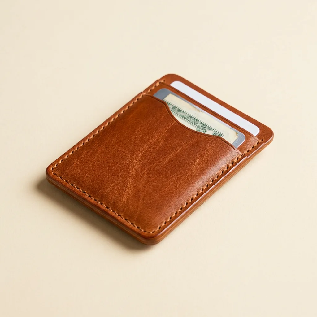 Cardholder slim — Koniak